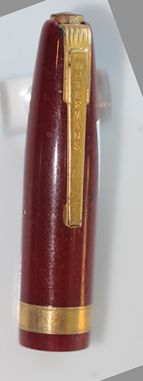 Waterman Burgundy Cap W16246 Gft Clip And Trim 59mm Vintage Waterman Pens