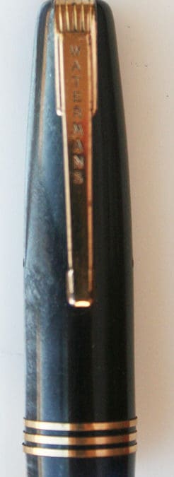 Waterman Blue Cap GFT Clip model #513 English w9390