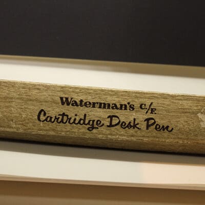 Waterman's cartridge desk pen.